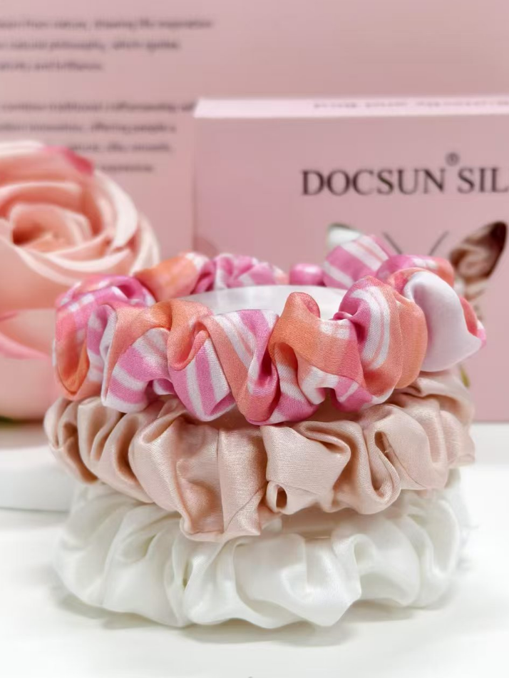 silk scrunchies