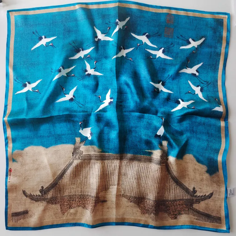 Docsun silk scarf sample