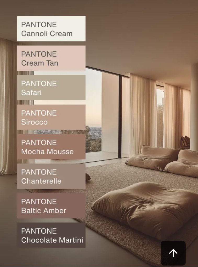 Pantone colour of 2025 and its matching neutral colours