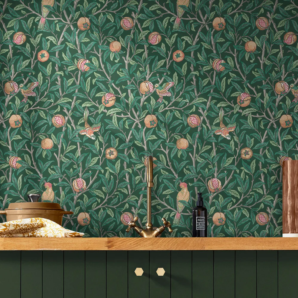 William Morris Bird and Pomegranate Wall paper