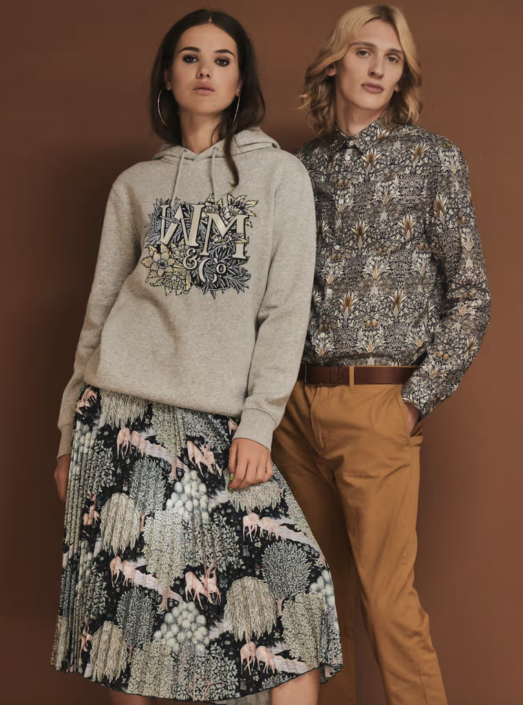 H&M fashion based on William Morris' pattern 2018