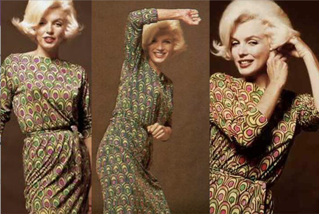 Marilyn Monroe in Pucci. Image courtesy of: Vintage Fashion Guide