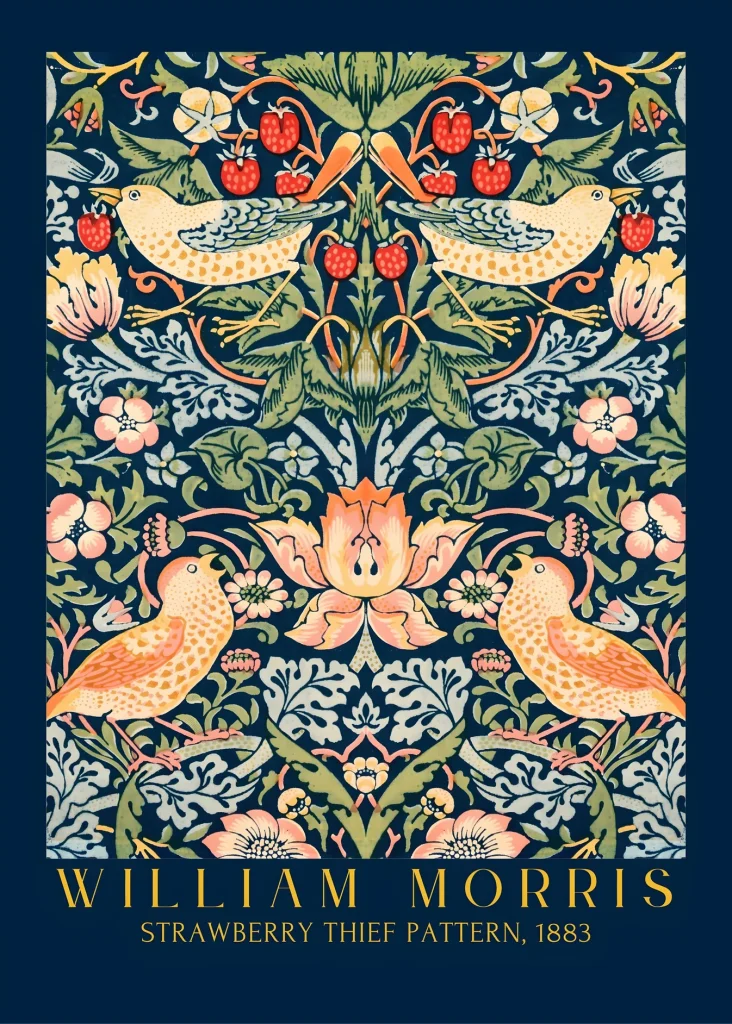 Strawberry Thief 1883 by William Morris 