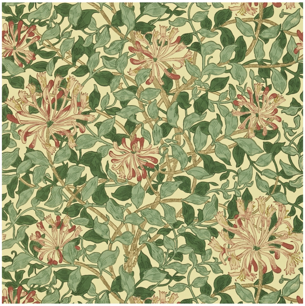 La nature intemporelle : 10 célèbres motifs de William Morris et leur héritage durable 8 Honeysuckle (1883)