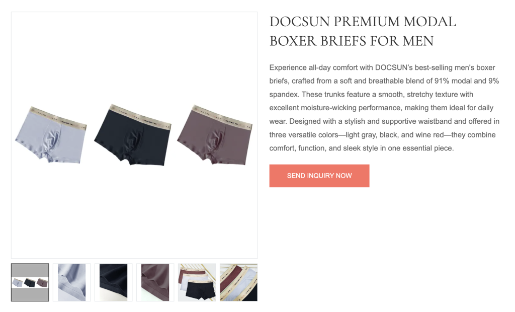 Docsun mens modal blended boxers