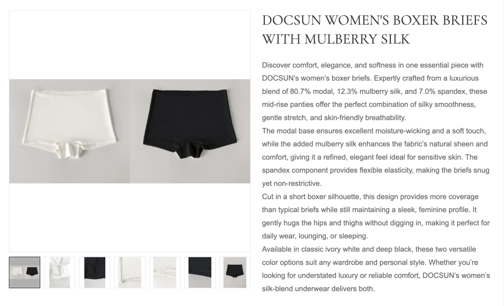 Docsun modal silk blended briefs 