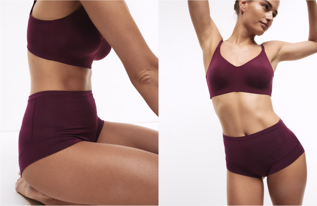 modal women's bra and briefs