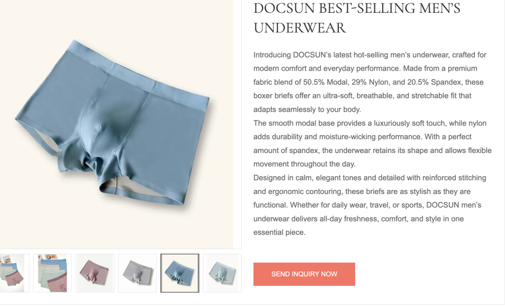 Docsun mens boxers modal blended